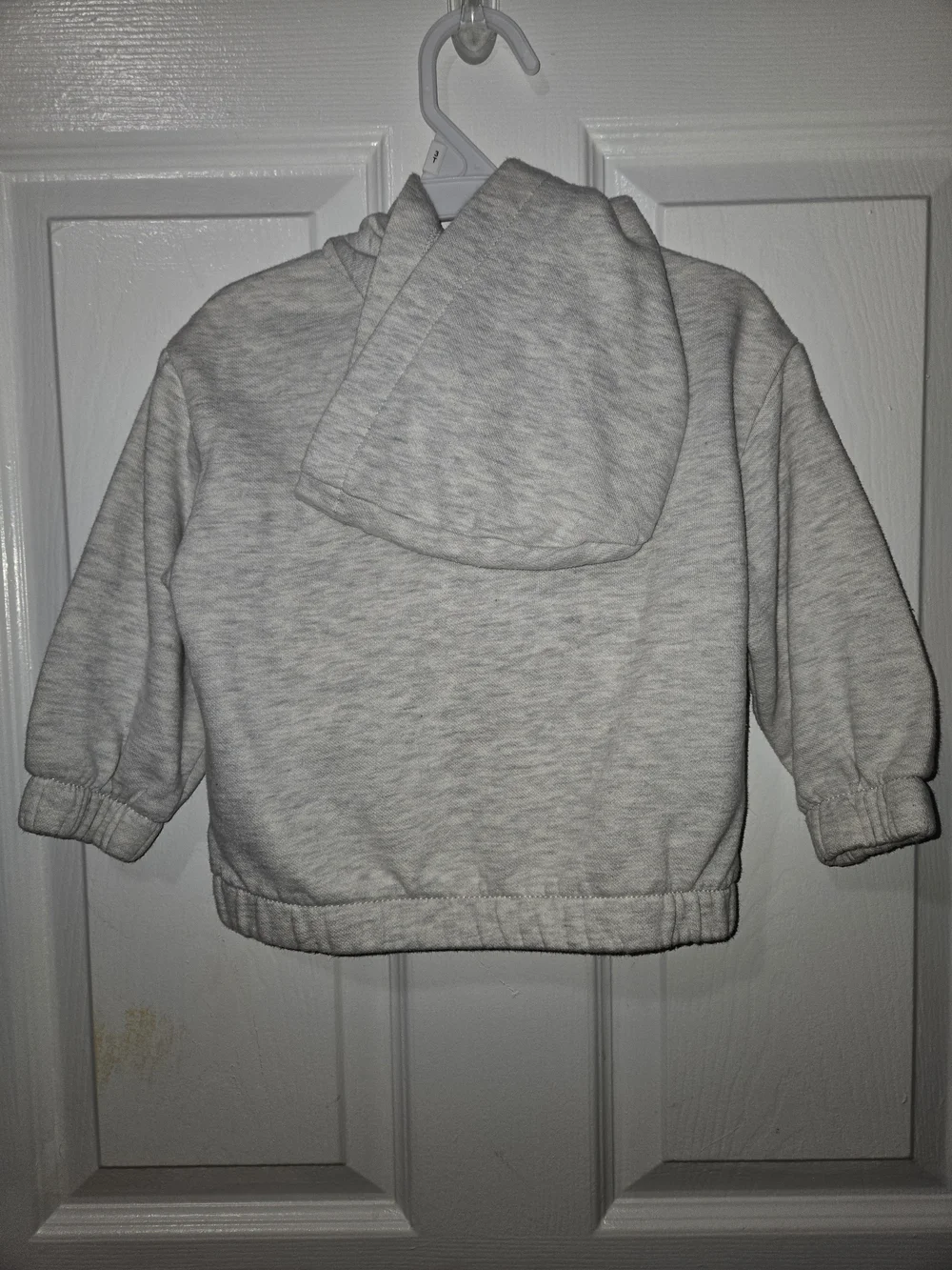 Old Navy Heather Gray Girls' Zip Hoodie with Floral Patch